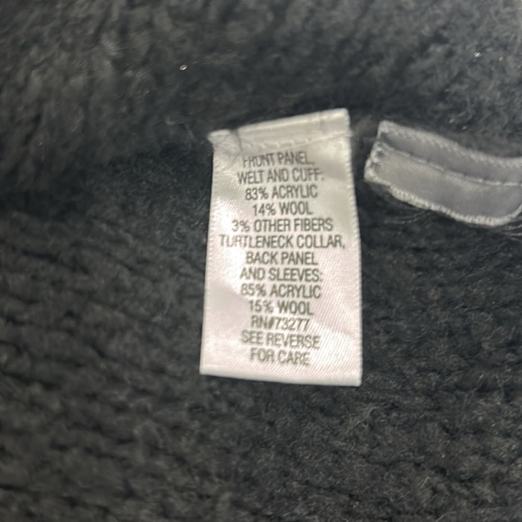 Simply Vera Wang Cable Knit Black Turtleneck Sweater/Silver Sparkle. Size L(812) - Picture 12 of 13